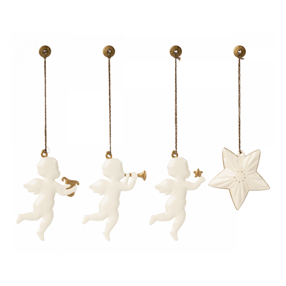 Décoration de Noël à suspendre - Lot de 4 sujets "Holy Night" - Maileg