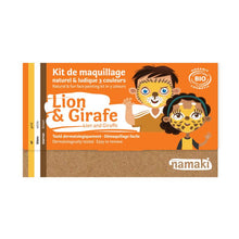  Kit de maquillage 3 couleurs - Lion & Girafe - Namaki