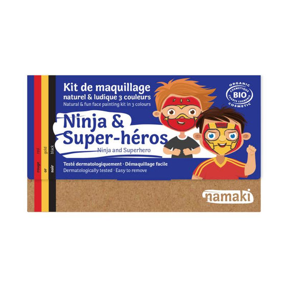 Kit de maquillage 3 couleurs - Ninja & Super-Héros - Namaki