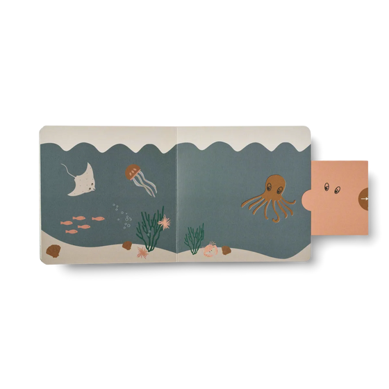 Livre cartonné interactif Maitland - Sea creature / All Together - Liewood