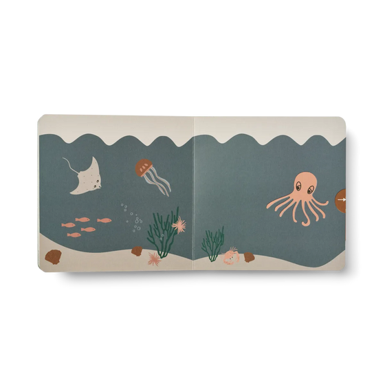 Livre cartonné interactif Maitland - Sea creature / All Together - Liewood