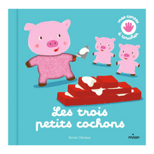  Livre "Mes contes à toucher : les 3 petits cochons" - Milan