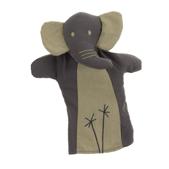 Marionnette en tissu éléphant de la marque Egmont Toys.