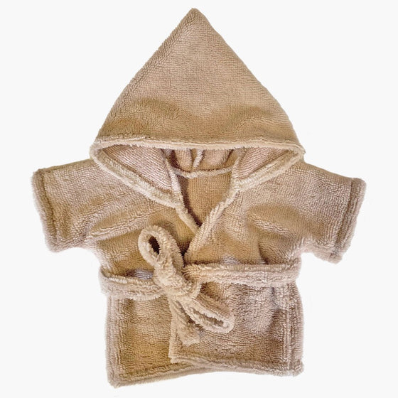 Peignoir pour Poupée en tissu éponge - Galet - Minikane