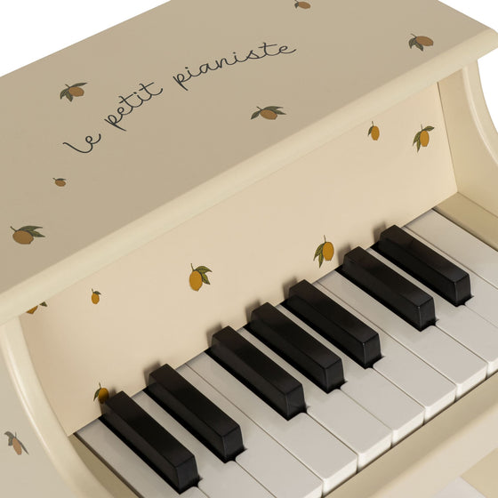 Petit piano en bois pour enfant - Citrons - Konges Slojd