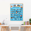 Poster à sticker "Quelle Histoire" - 44 stickers (7-12 ans) - Personnages célèbres - Poppik