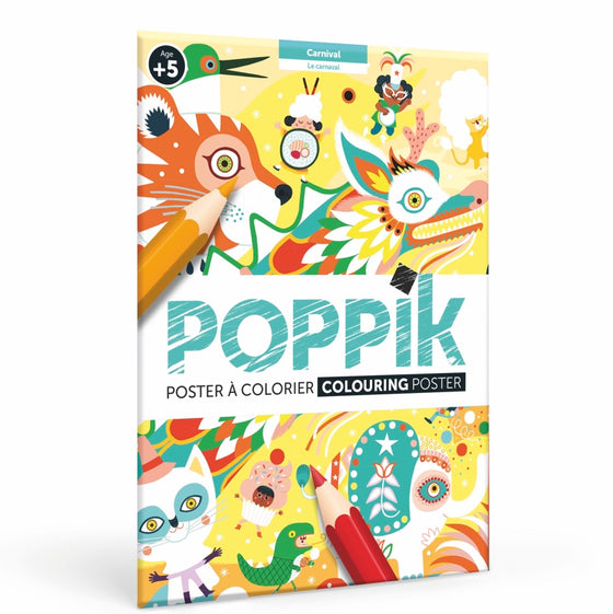 Poster géant à colorier (5 ans et +) - Carnaval - Poppik