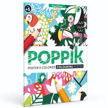  Poster géant à colorier (5 ans et +) - Forêt tropical - Poppik