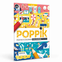  Poster géant à colorier (5 ans et +) - Le bord de mer - Poppik