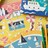 Poster géant à colorier (5 ans et +) - Le bord de mer - Poppik