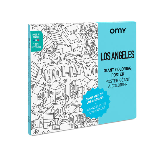 Poster géant à colorier - Los Angeles - Omy