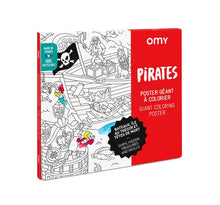  Poster géant à colorier - Pirates - Omy