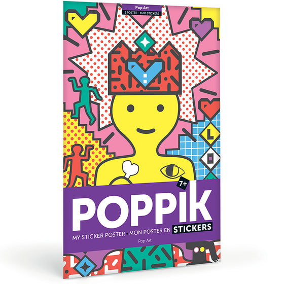 Poster à sticker - 1600 stickers (6-12 ans) - Pop Art - Poppik