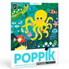 Panorama à sticker - 1 poster + 750 stickers (3-7 ans) - Aquarium - Poppik