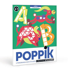  Panorama à sticker - 1 poster + 520 stickers (3-7 ans) - Les Lettres - Poppik
