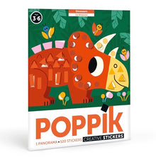  Panorama à sticker - 1 poster + 520 stickers (3-6 ans) - Dinosaures - Poppik